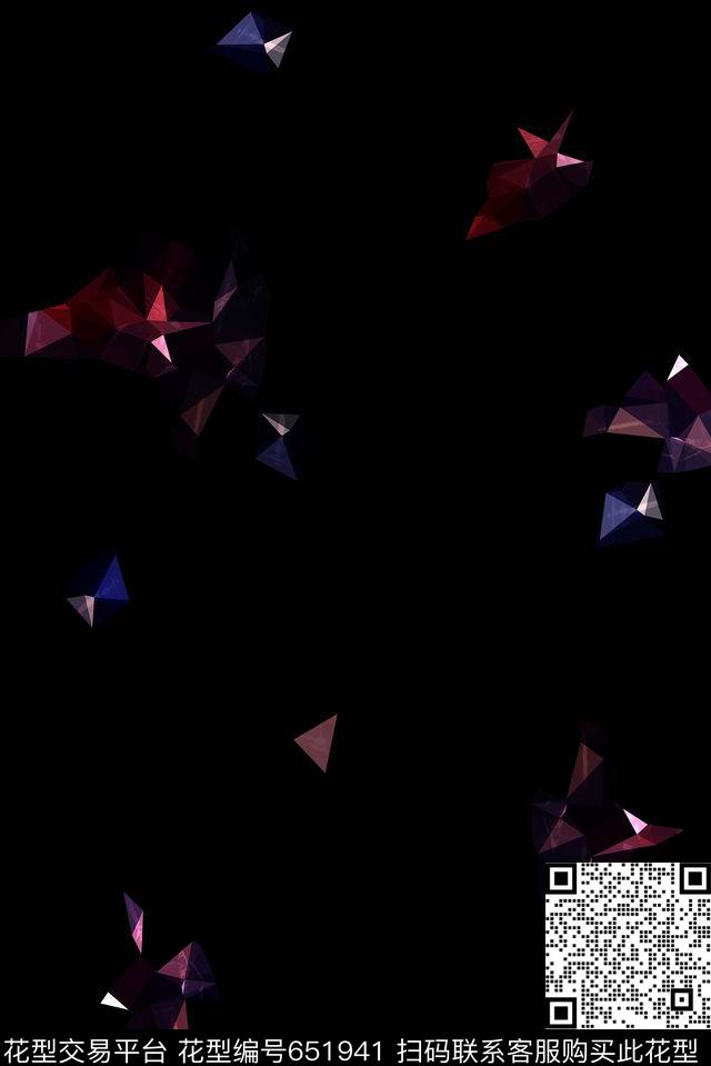 色块商务休闲几何数码印花花型下载（图片编号: 651941） - 瓦栏（Walan）