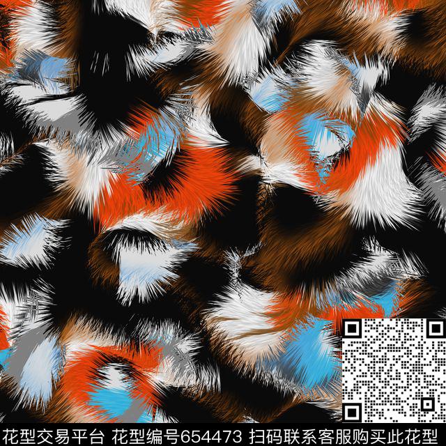 毛衫秋冬男装数码印花花型下载（图片编号: 654473） - 瓦栏（Walan）