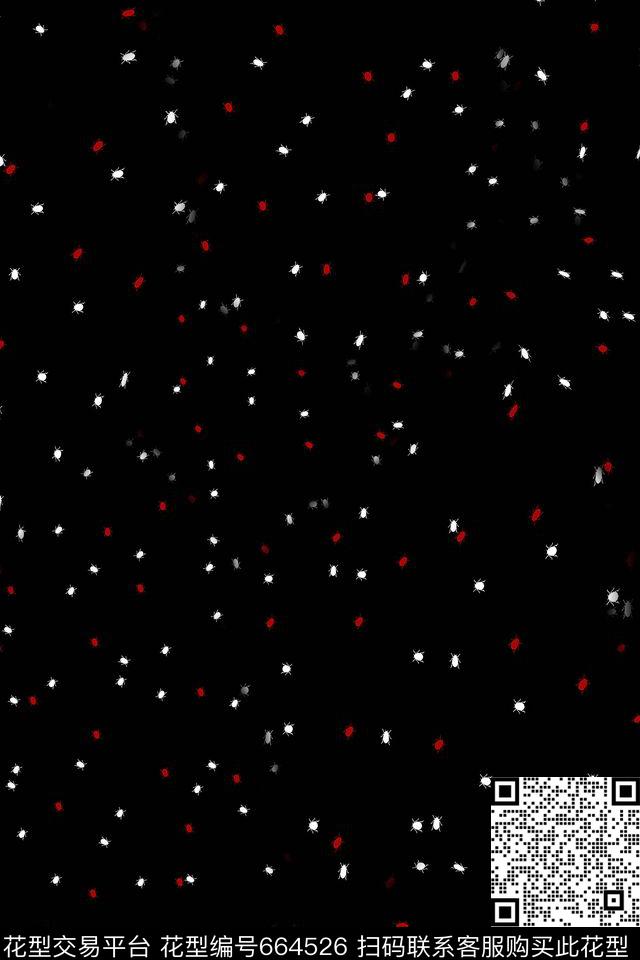 蟑螂虫商务休闲传统印花花型下载（图片编号: 664526） - 瓦栏（Walan）