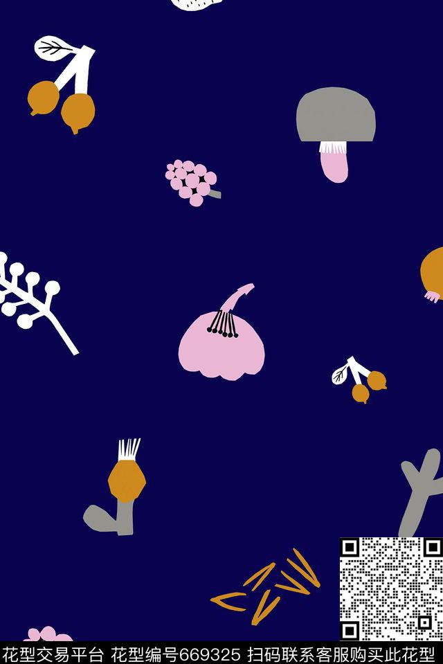 趣味休闲卡通传统印花花型下载（图片编号: 669325） - 瓦栏（Walan）