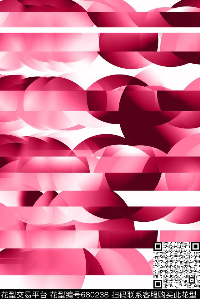 不规则几何渐变、现代数码印花花型下载（图片编号: 680238） - 瓦栏（Walan）