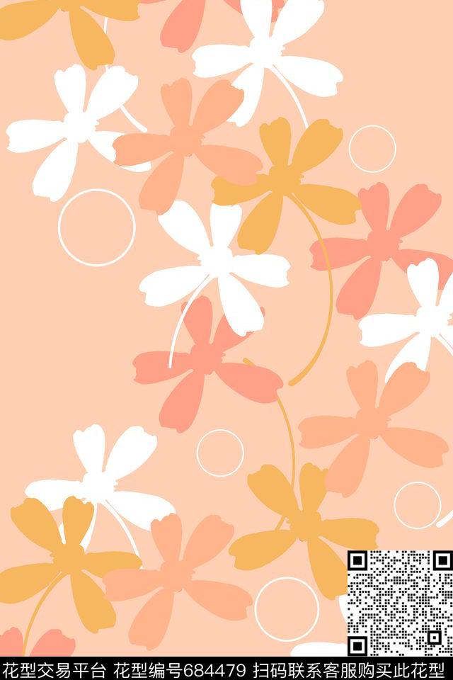 时尚花纹休闲田园风墙纸传统印花花型下载（图片编号: 684479） - 瓦栏（Walan）