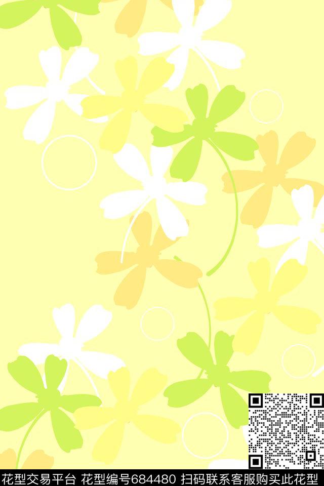 时尚花纹休闲田园风墙纸传统印花花型下载（图片编号: 684480） - 瓦栏（Walan）
