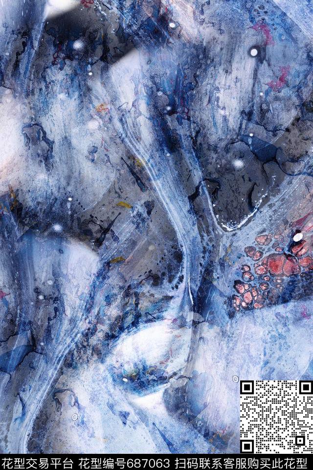 纹理数码印花花型下载（图片编号: 687063） - 瓦栏（Walan）