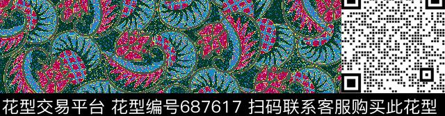 sj0018.tif - 687617 - 非洲女装 - 传统印花花型 － 女装花型设计 － 瓦栏