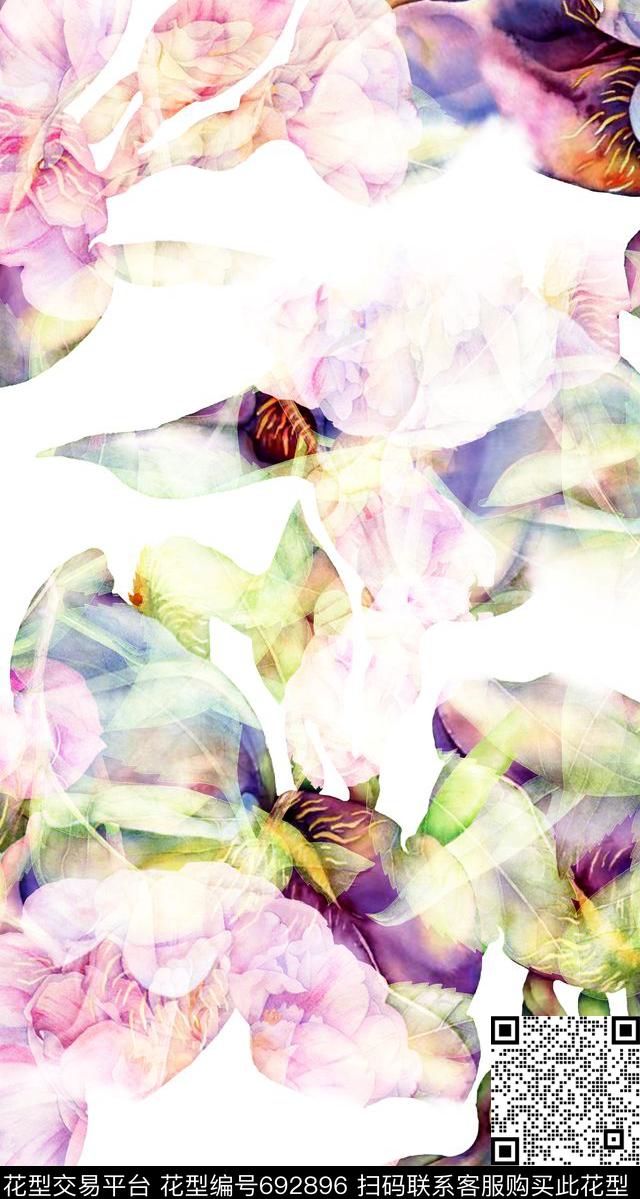 20160821.jpg - 692896 - 清新 花卉 抽象花卉 - 数码印花花型 － 女装花型设计 － 瓦栏