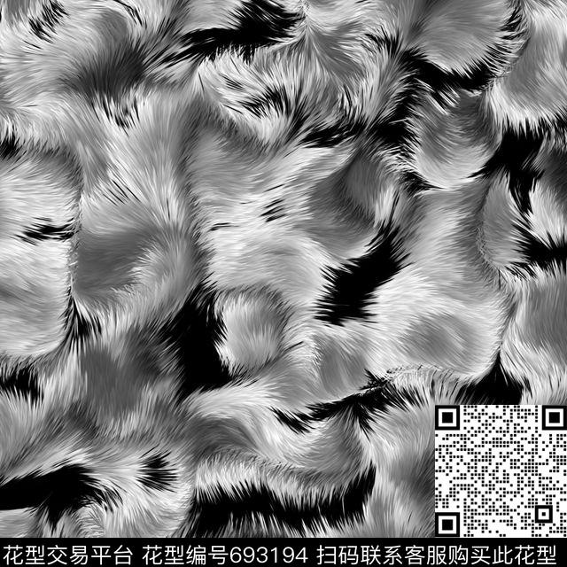 毛皮纹理秋冬传统印花花型下载（图片编号: 693194） - 瓦栏（Walan）