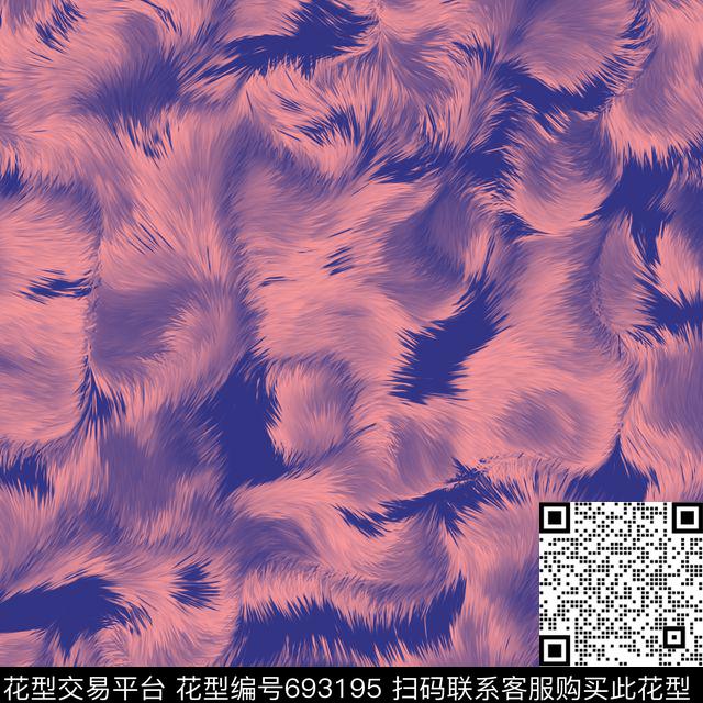 毛皮纹理秋冬传统印花花型下载（图片编号: 693195） - 瓦栏（Walan）