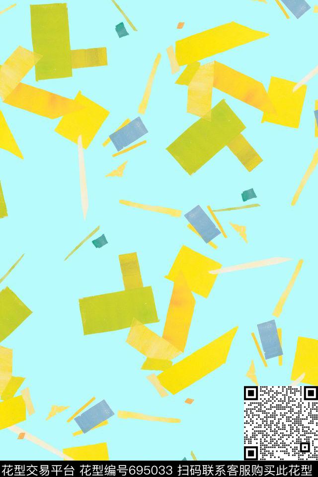 几何女装男装传统印花花型下载（图片编号: 695033） - 瓦栏（Walan）