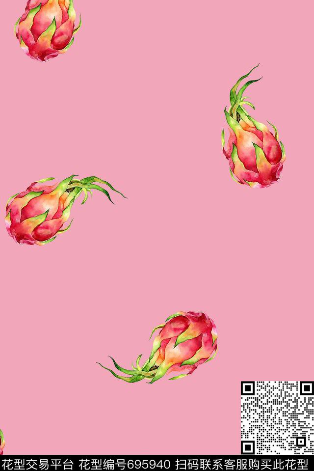 水果女装童装数码印花花型下载（图片编号: 695940） - 瓦栏（Walan）