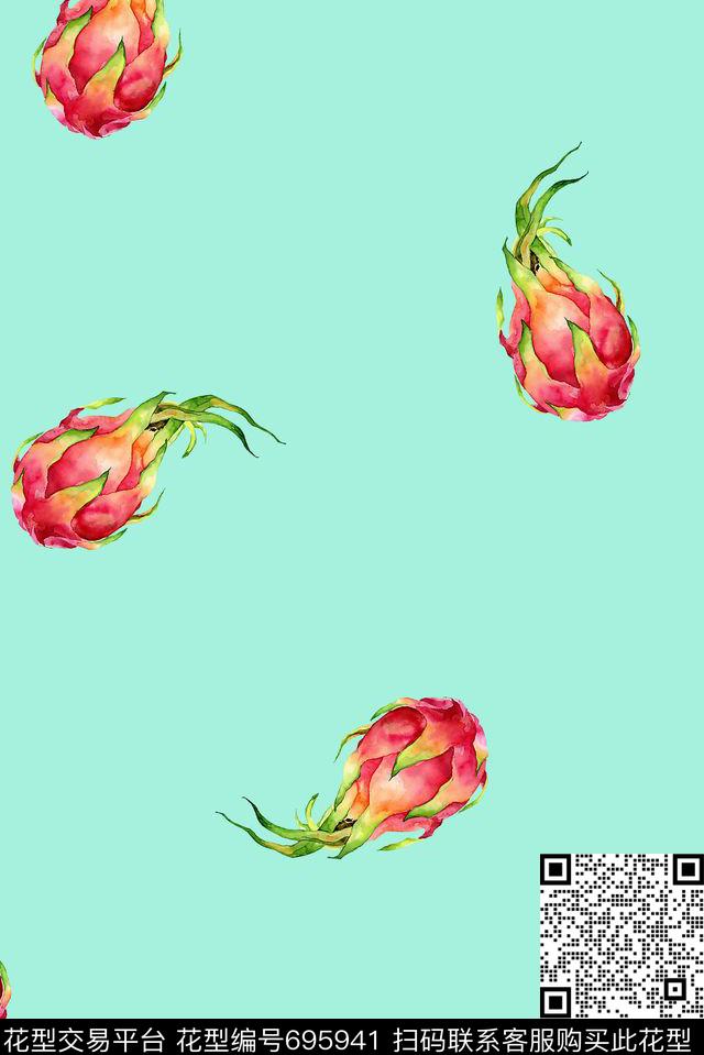 水果女装童装数码印花花型下载（图片编号: 695941） - 瓦栏（Walan）
