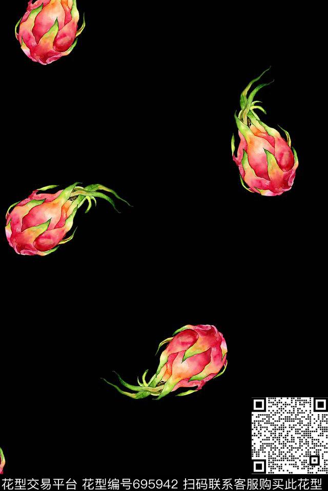 水果女装童装数码印花花型下载（图片编号: 695942） - 瓦栏（Walan）