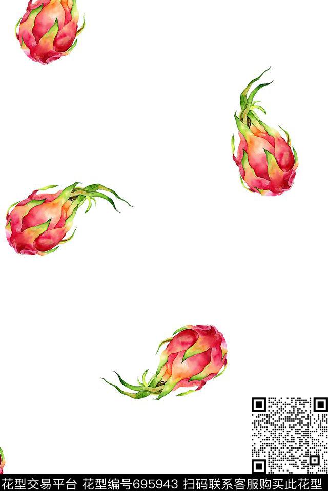 水果女装童装数码印花花型下载（图片编号: 695943） - 瓦栏（Walan）
