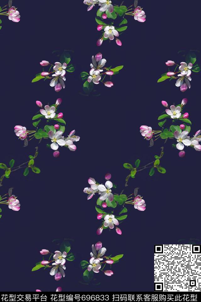 植物花卉花朵花卉写真数码印花花型下载（图片编号: 696833） - 瓦栏（Walan）