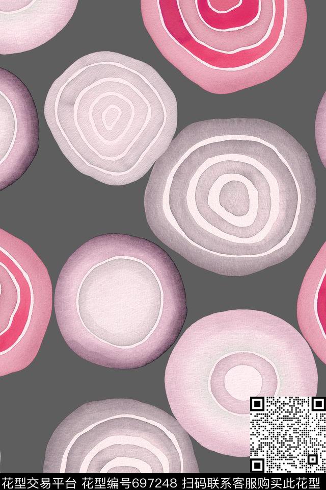 几何水彩抽象传统印花花型下载（图片编号: 697248） - 瓦栏（Walan）