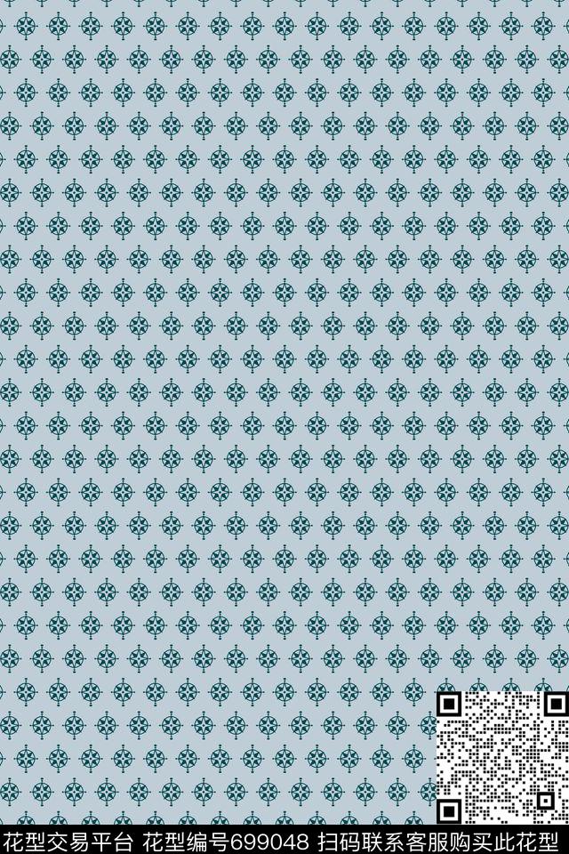 几何男装满版传统印花花型下载（图片编号: 699048） - 瓦栏（Walan）