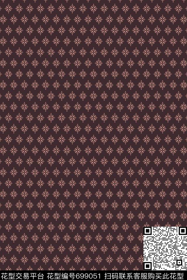 几何男装满版传统印花花型下载（图片编号: 699051） - 瓦栏（Walan）