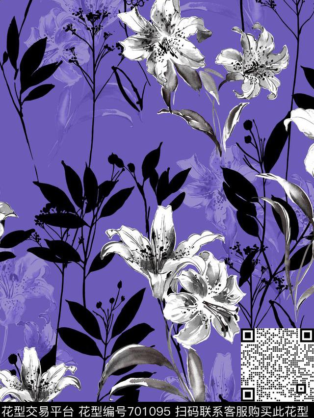 20169-6-5b.jpg - 701095 - 花朵 花卉 小清新 - 数码印花花型 － 女装花型设计 － 瓦栏