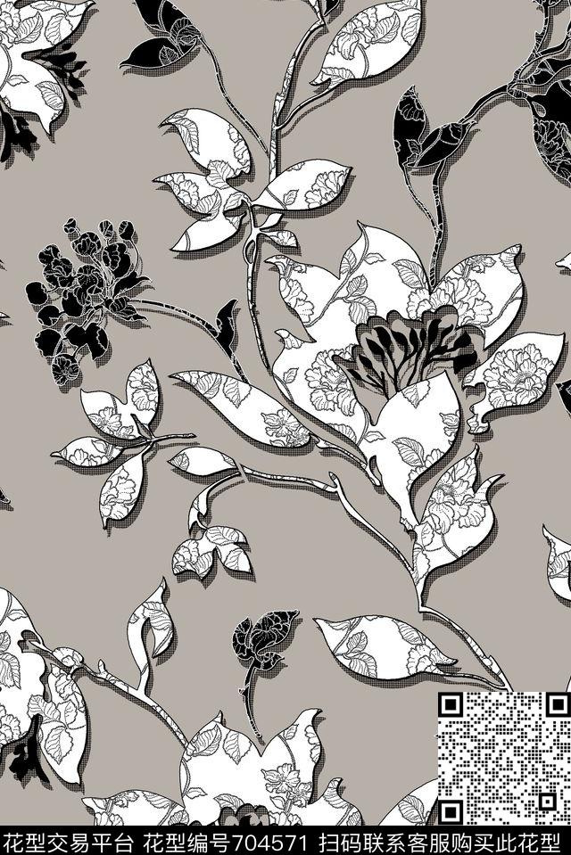 Morning-082416-LSN.tif - 704571 - 小碎花 花朵 花卉 - 数码印花花型 － 窗帘花型设计 － 瓦栏