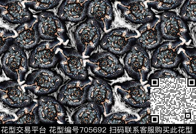 肌理艺术纹理涂鸦数码印花花型下载（图片编号: 705692） - 瓦栏（Walan）