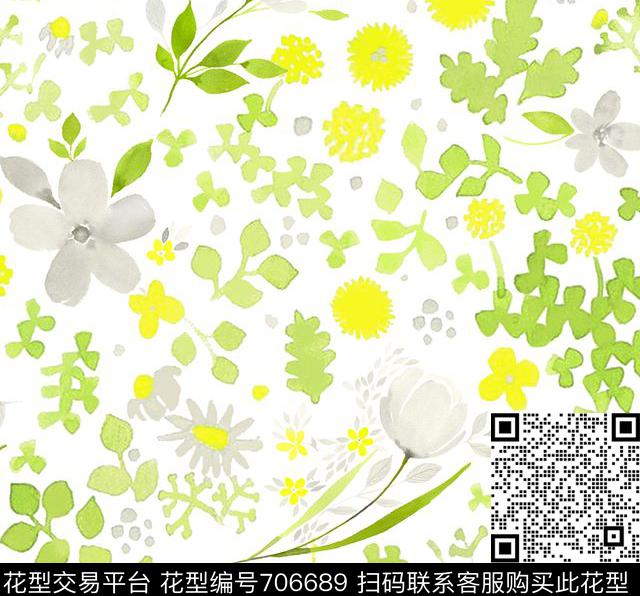 15.jpg - 706689 - 水彩花朵 - 数码印花花型 － 女装花型设计 － 瓦栏