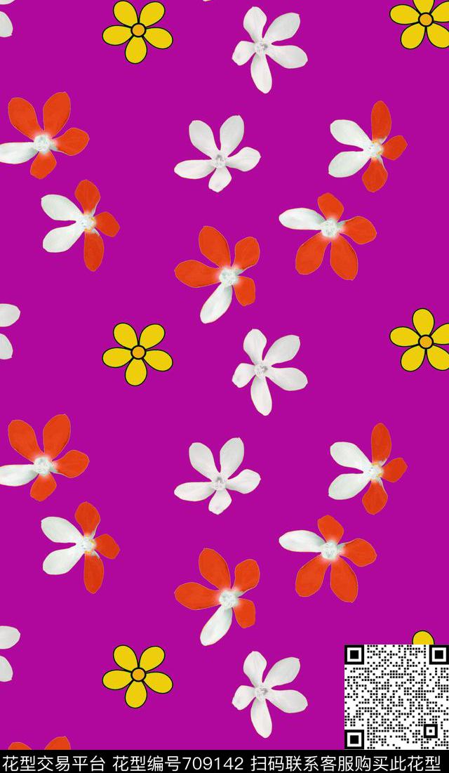 JF16583-4.jpg - 709142 - 小花 满版乱花 小碎花 - 传统印花花型 － 女装花型设计 － 瓦栏