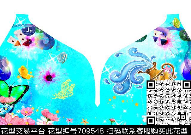 趣味花朵时尚数码印花花型下载（图片编号: 709548） - 瓦栏（Walan）