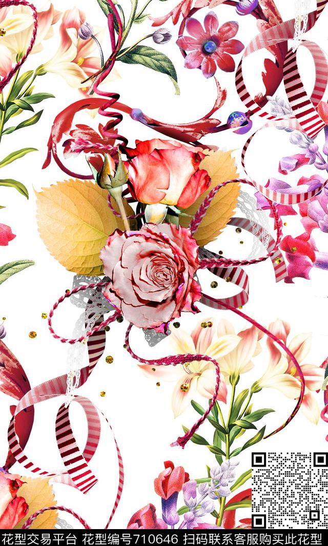 2016-2-365.jpg - 710646 - 花鸟 抽象肌理、油画、水彩画、花卉、创意 花朵 - 数码印花花型 － 女装花型设计 － 瓦栏