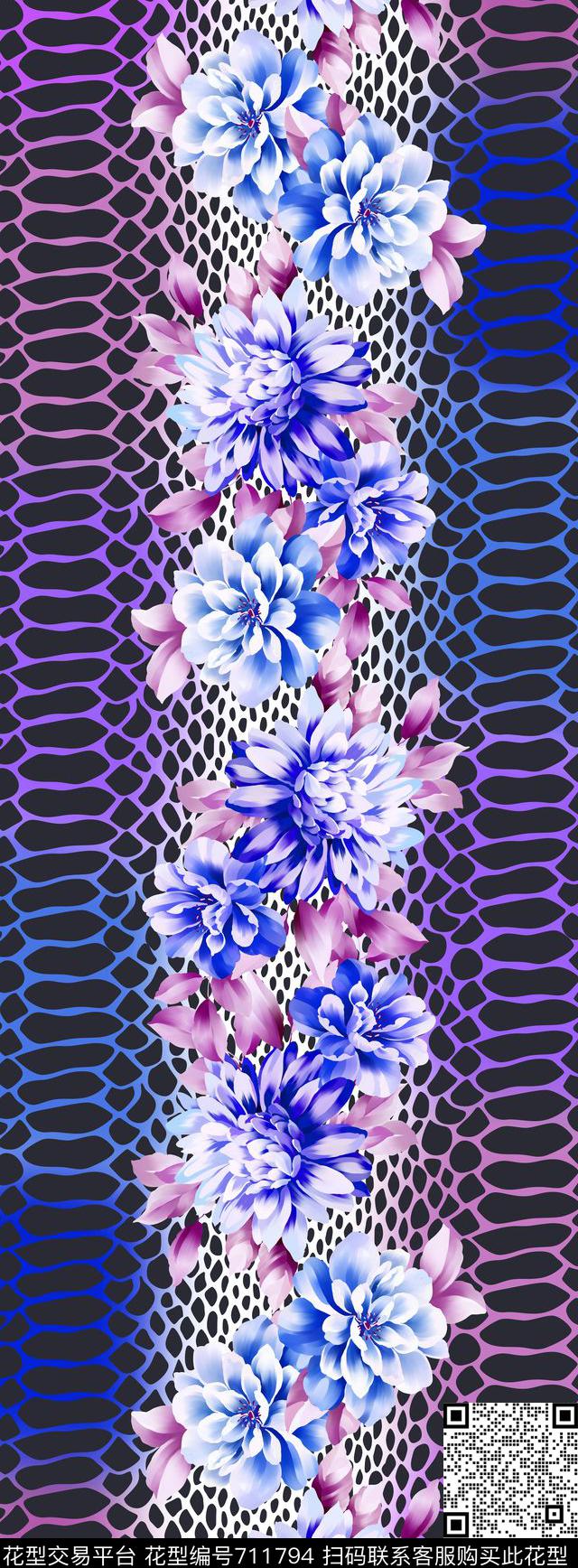 20160920-2.jpg - 711794 - 丝巾长巾 几何 动物纹 - 数码印花花型 － 长巾花型设计 － 瓦栏