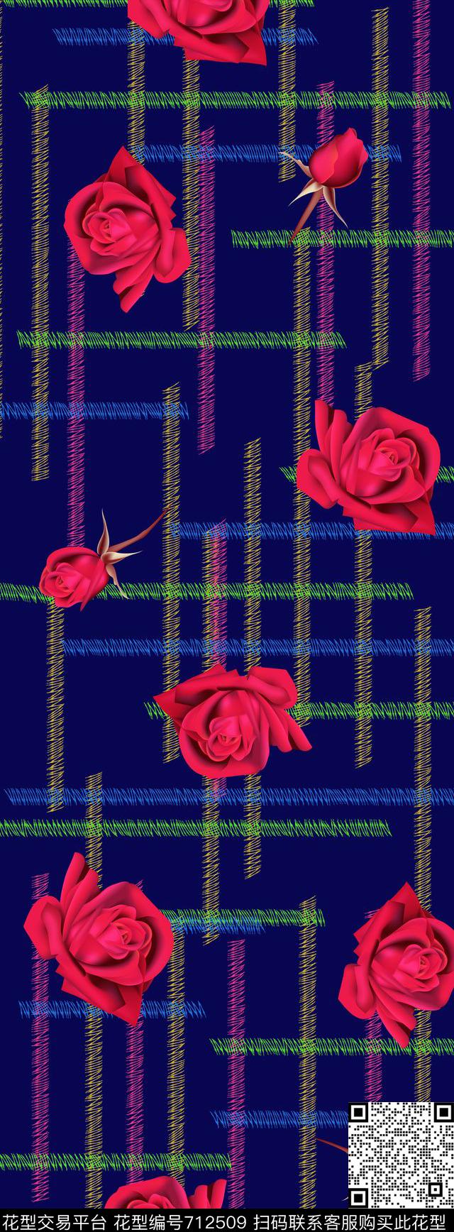 20160923-2.jpg - 712509 - 丝巾长巾 花卉 肌理 - 数码印花花型 － 长巾花型设计 － 瓦栏