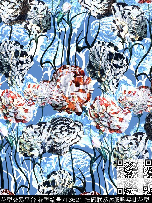 20169-28-4b.jpg - 713621 - 花朵 花卉 艺术风 - 数码印花花型 － 女装花型设计 － 瓦栏