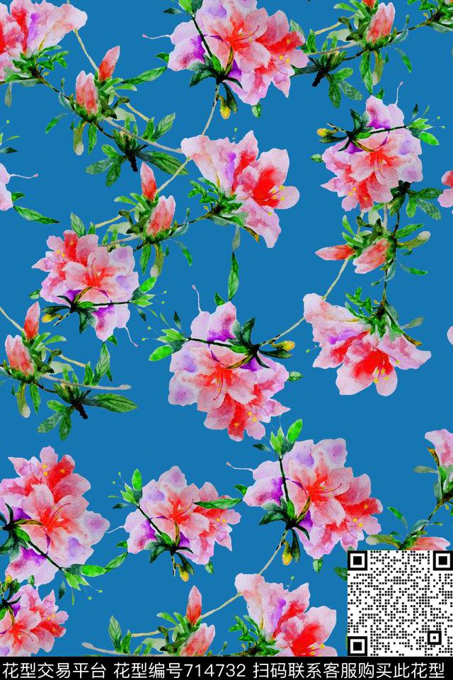 2016-9-28水彩树枝花卉3.jpg - 714732 - 水彩 植物 花卉 - 数码印花花型 － 女装花型设计 － 瓦栏