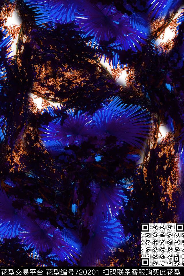 风景森林女装数码印花花型下载（图片编号: 720201） - 瓦栏（Walan）