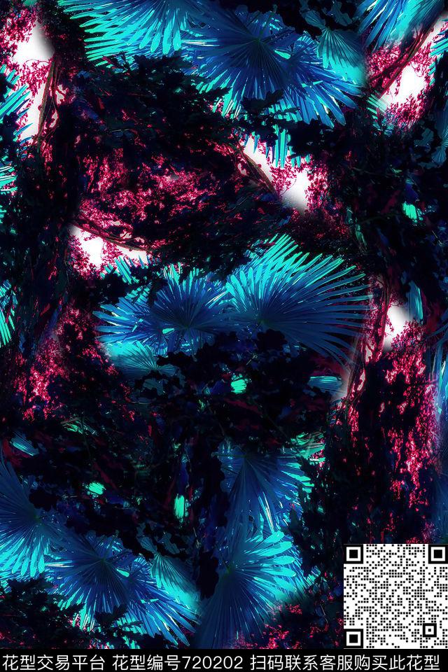 风景森林女装数码印花花型下载（图片编号: 720202） - 瓦栏（Walan）