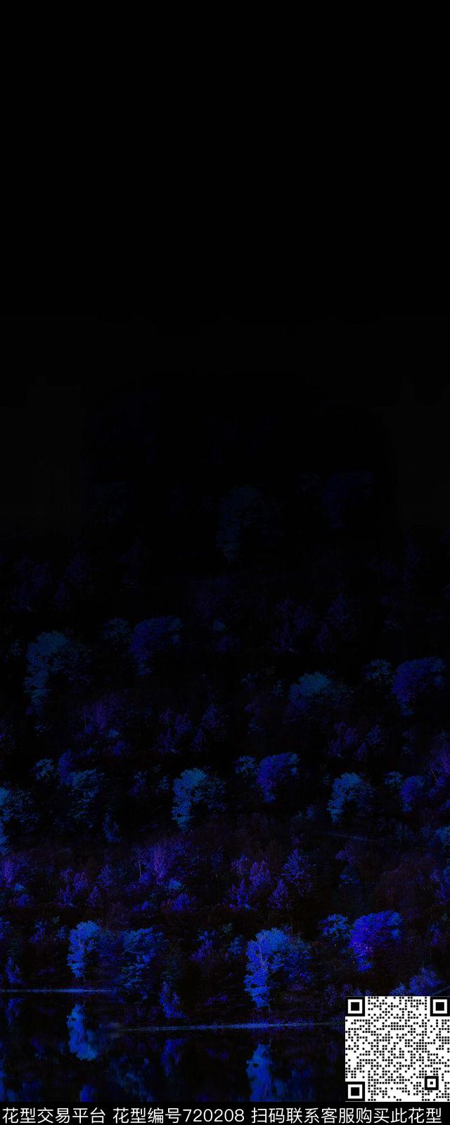 风景森林女装数码印花花型下载（图片编号: 720208） - 瓦栏（Walan）