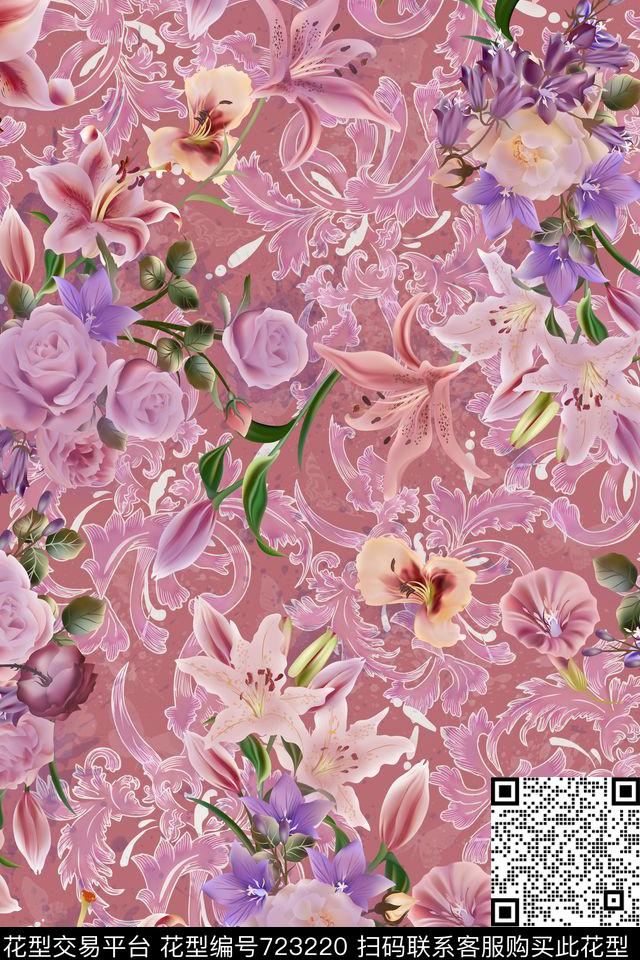 M17.1.jpg - 723220 - 2017 romantic flowers - 数码印花花型 － 女装花型设计 － 瓦栏