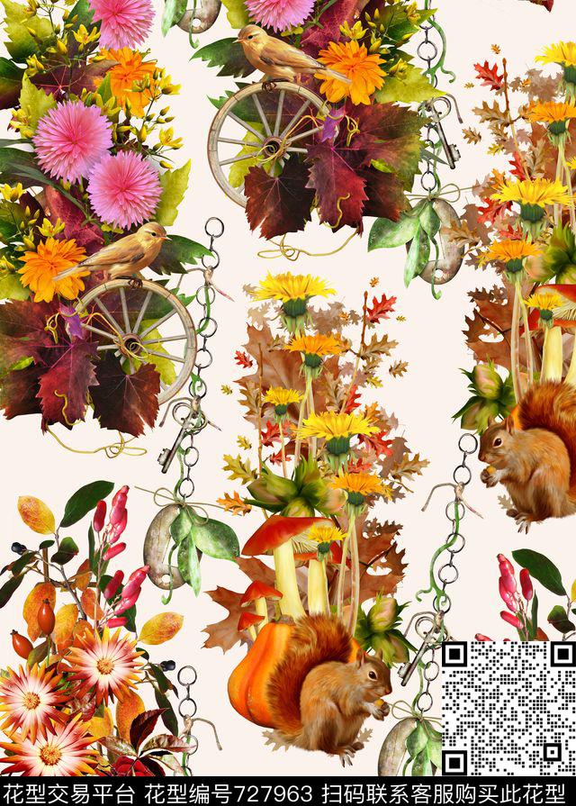 FY0669.jpg - 727963 - 花朵 花卉 手绘 - 数码印花花型 － 女装花型设计 － 瓦栏