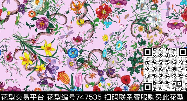 MF57-3.jpg - 747535 - 17春夏 鲜花 动物组合 - 数码印花花型 － 女装花型设计 － 瓦栏