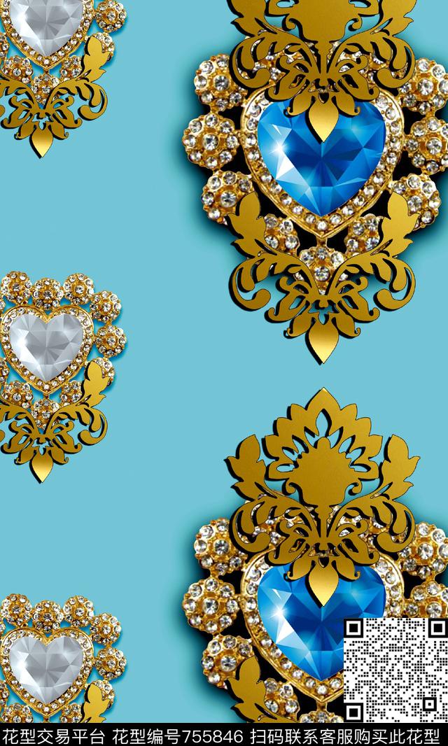 161207-3.jpg - 755846 - 珠宝 钻石 - 数码印花花型 － 女装花型设计 － 瓦栏