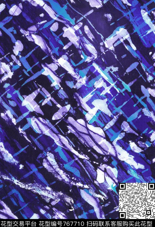 解构趣味纹理数码印花花型下载（图片编号: 767710） - 瓦栏（Walan）