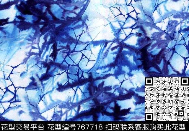 笔触纹理趣味数码印花花型下载（图片编号: 767718） - 瓦栏（Walan）