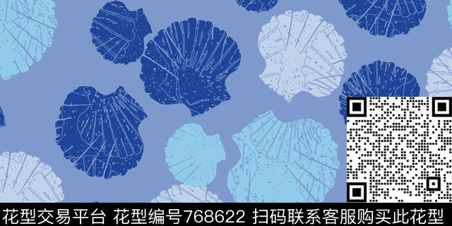 热带棕榈叶小树叶传统印花花型下载（图片编号: 768622） - 瓦栏（Walan）
