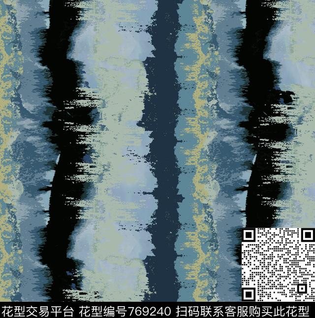 马赛克色块笔刷泼墨数码印花花型下载（图片编号: 769240） - 瓦栏（Walan）