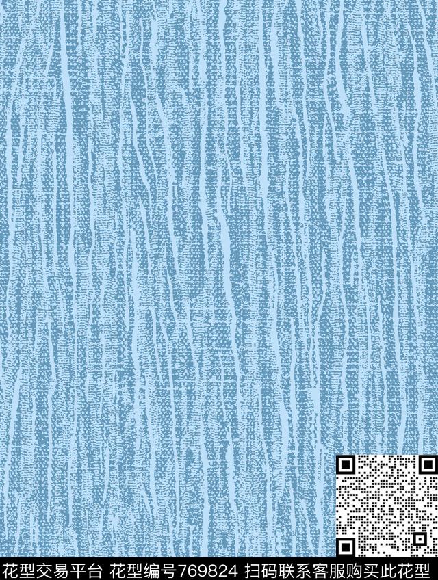 树皮笔刷曲线传统印花花型下载（图片编号: 769824） - 瓦栏（Walan）
