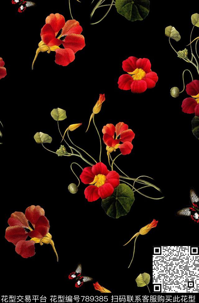170222-03-01.jpg - 789385 - 小碎花 花朵 花卉 - 数码印花花型 － 女装花型设计 － 瓦栏