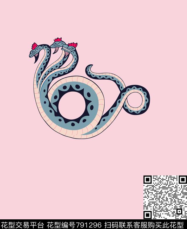 WL44.jpg - 791296 - 卡通 gucci 蛇 - 传统印花花型 － 女装花型设计 － 瓦栏