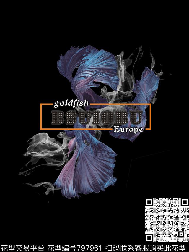 简欧时尚动物数码印花花型下载（图片编号: 797961） - 瓦栏（Walan）