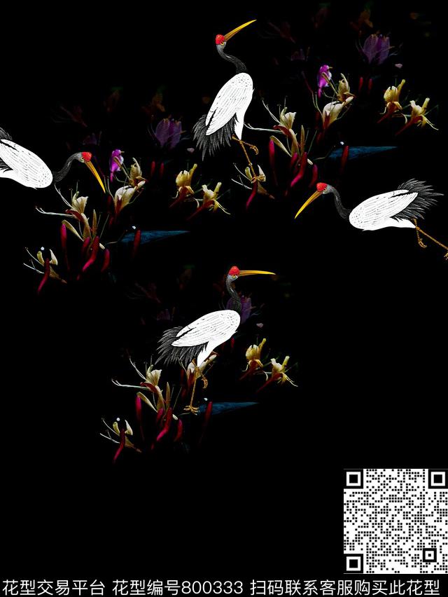 动物时尚商务数码印花花型下载（图片编号: 800333） - 瓦栏（Walan）