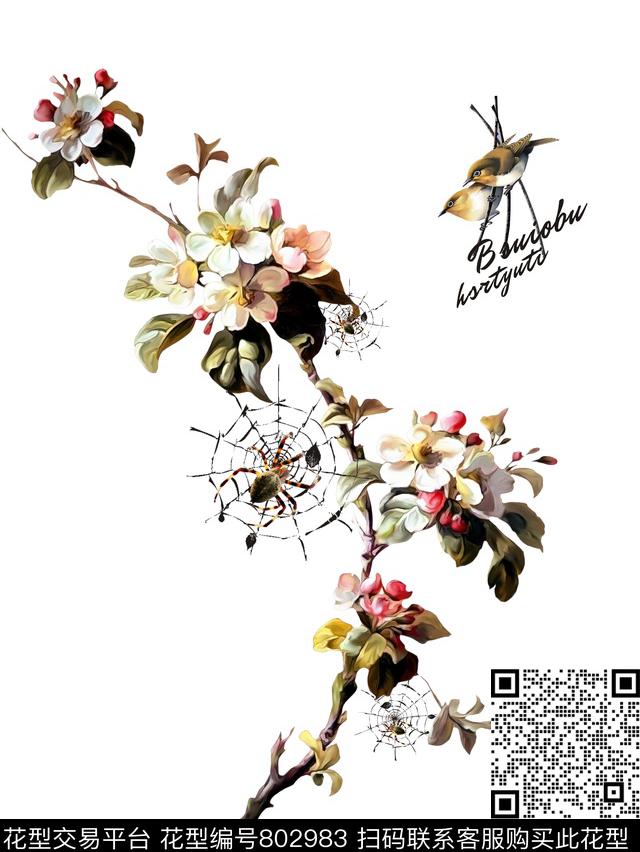 动物商务时尚数码印花花型下载（图片编号: 802983） - 瓦栏（Walan）
