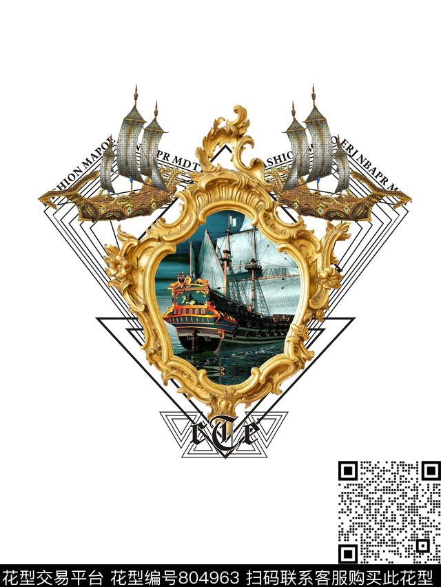 欧美商务时尚数码印花花型下载（图片编号: 804963） - 瓦栏（Walan）